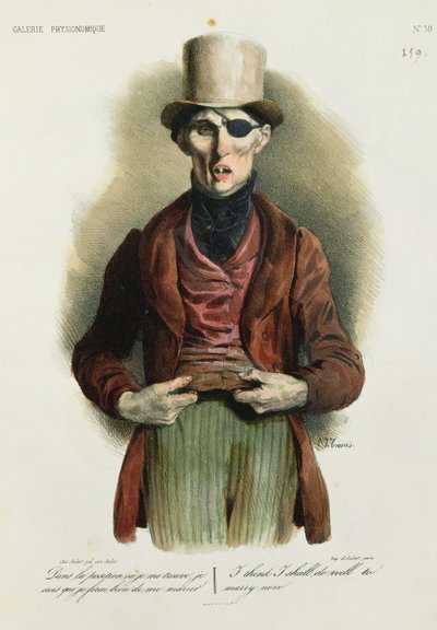 「私は今結婚するのがうまくいくと思う」、「Galerie Physionomique」からの30番 作： Charles Joseph Travies de Villiers